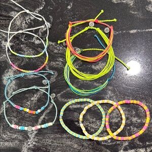 Set of 10 Pura Vida Bracelets